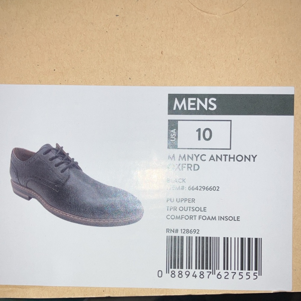 Black Oxford Dress Shoes with Smooth Leather and Classic Design - Picture 12 of 12